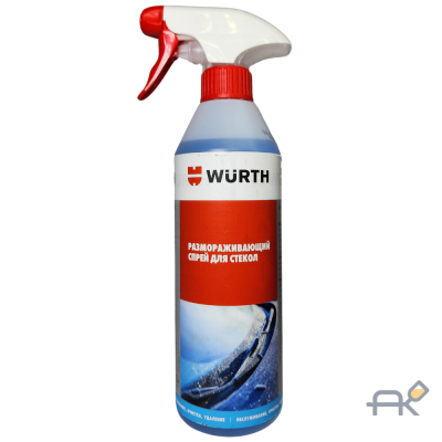 Размораживающий спрей для стекол. 500 мл WURTH (0892331201)